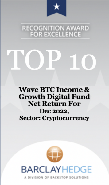 Barclay award 1 Barclay award 1 | Premier Investment Hub BTC Income & Growth Fund - BarclayHedge - #4 in the Monthly Performance Rankings (Dec ‘22)